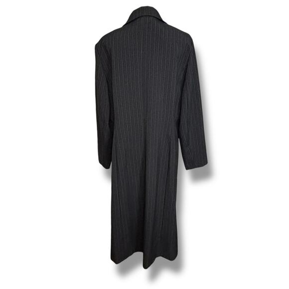 Vintage Silhouettes Gray Pinstripe Long Jacket Size 16W - Picture 5 of 7